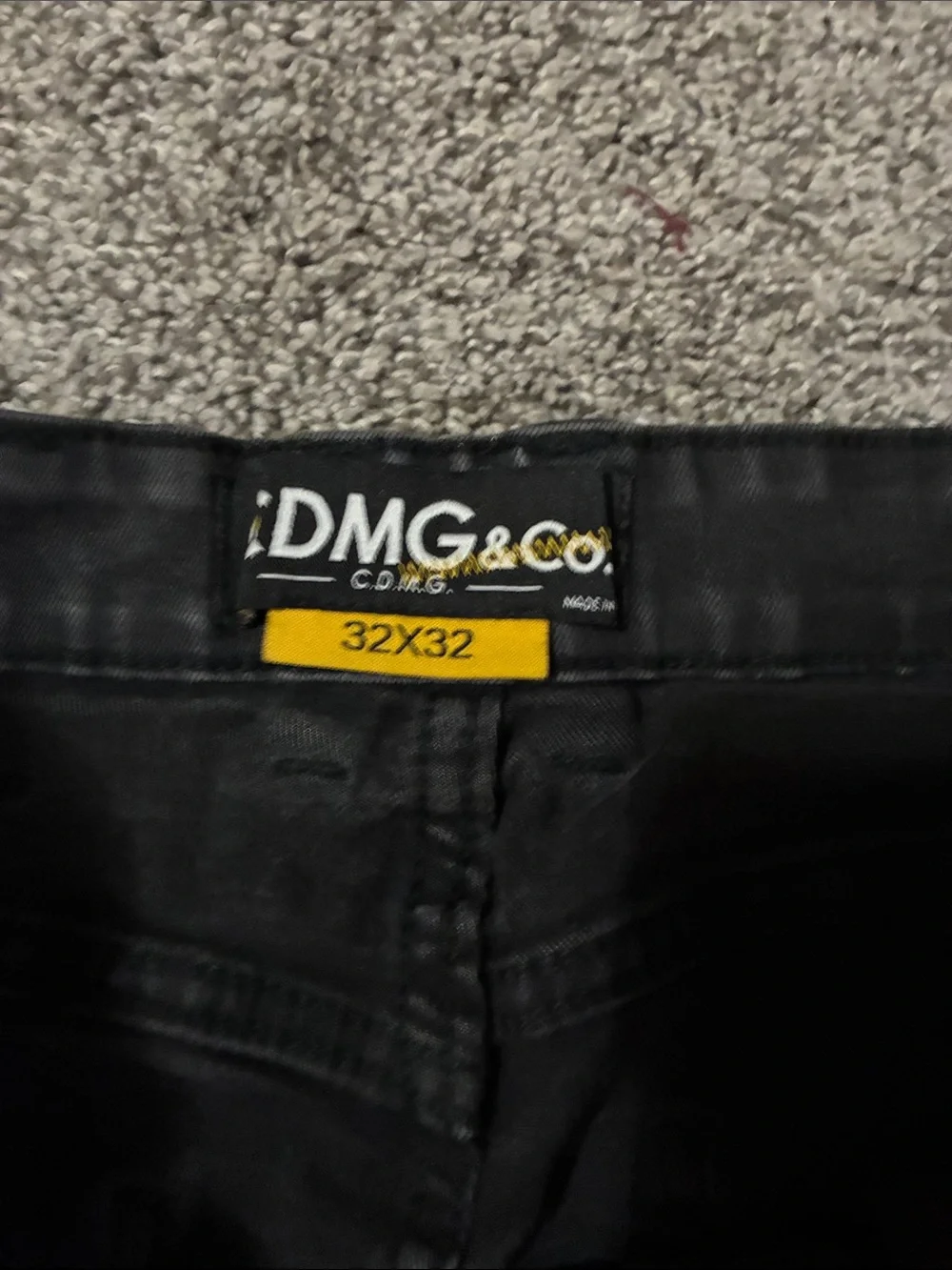 Men's Black Skinny Distressed Cargo Jeans